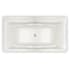 Maax Optik F 66" Free Standing Acrylic Soaking Tub with Center Drain and Overflow White