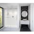 Maax Vela 78-3/4" High x 59" Wide Sliding Frameless Shower Door with Clear Tempered Glass Brushed Nickel