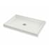 Maax B3Square 47-7/8" x 35-7/8" Rectangular Shower Base with Double Threshold, Center Drain and Right Corner Installation White