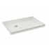 Maax B3Square 59-7/8" x 31-7/8" Rectangular Shower Base with Double Threshold and Left Drain White