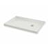 Maax B3Square 59-7/8" x 31-7/8" Rectangular Shower Base with Double Threshold and Right Drain White