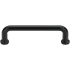 Manzoni Troy 3-3/4 Inch Center to Center Zamac Handle Cabinet Pull from the Urban Modern Collection Flat Black