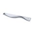 Manzoni Wave 6-5/16 Inch Center to Center Zamac Designer Cabinet Pull from the Urban Modern Collection Polished Chrome