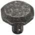 Manzoni Mystic 1-1/4" Distressed Geometric Cabinet Knob - Made in Italy Vintage Black Iron