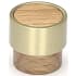 Manzoni Round 1 Inch Wood Cylindrical Cabinet Knob from the Designer Wood Collection Oak