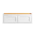 Maplevilles Cabinetry Inset 36" Wide x 12" Tall Double Door Wall Cabinet Snow White
