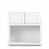 Maplevilles Cabinetry Inset 27" Wide x 30" Tall Double Door Wall Cabinet with Microwave Opening Snow White