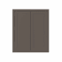Maplevilles Cabinetry Inset 27" Wide x 30" Tall Double Door Wall Cabinet Dark Grey