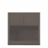 Maplevilles Cabinetry Inset 27" Wide x 30" Tall Double Door Wall Cabinet with Microwave Opening Dark Grey