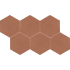 Marazzi Inyo - 8" x 8" Hexagon Floor and Wall Tile - Satin Visual - Sold by Carton (9.37 SF/Carton) Ember