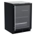 Marvel Classic 24 Inch Wide 5.3 Cu. Ft. Energy Star Rated Compact Refrigerator with Dynamic Cooling Technology and Glass Door Black Framed Glass