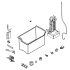 Marvel Crescent Ice Maker Kit with Ice Bin White