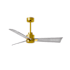 Matthews Fan Company Alessandra 42" 3 Blade Indoor Ceiling Fan Brushed Brass / Barnwood