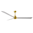 Matthews Fan Company Alessandra 72" 3 Blade Indoor Ceiling Fan Brushed Brass / Barnwood
