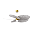 Matthews Fan Company Alessandra Tropical-LK 48" 5 Blade Indoor / Outdoor Ceiling Fan Brushed Brass / Barn Wood Tone