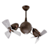 Matthews Fan Company Acqua 16" 6 Blade Indoor LED Ceiling Fan with Remote Control Textured Bronze / Barnwood