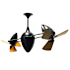 Matthews Fan Company Ar Ruthiane 16" 6 Blade Indoor Ceiling Fan Black