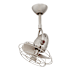 Matthews Fan Company Diane 13" 3 Blade Indoor Ceiling Fan with Remote Control Brushed Nickel