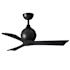Matthews Fan Company Irene-3 42" 3 Blade Indoor Ceiling Fan Matte Black