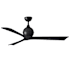 Matthews Fan Company Irene-3 60" 3 Blade Indoor Ceiling Fan Matte Black