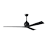 Matthews Fan Company Irene-3 72" 3 Blade Indoor / Outdoor Ceiling Fan Matte Black
