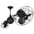 Matthews Fan Company Italo Ventania 13" 6 Blade Indoor Ceiling Fan Black