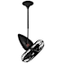 Matthews Fan Company Jarold Direcional 13" 3 Blade Indoor Ceiling Fan Black
