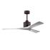 Matthews Fan Company Nan 52" 3 Blade Indoor Ceiling Fan with Remote Control Textured Bronze / Barnwood
