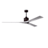 Matthews Fan Company Nan XL 72" 3 Blade Indoor Ceiling Fan with Remote Control Textured Bronze / Barnwood