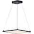 Maxim Wafer 15" Square LED Panel Pendant Bronze / White