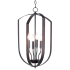 Maxim Provident 4 Light 15" Wide Taper Candle Pendant Oil Rubbed Bronze