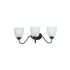Maxim Stefan 3 Light 22" Wide Bathroom Vanity Light Black