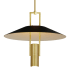 Black / Satin Brass