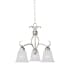 Maxim Basix 3 Light 19" Wide Mini Chandelier Satin Nickel