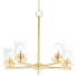 Maxim Corona 5 Light 22" Wide Chandelier Satin Brass