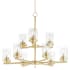Maxim Corona 9 Light 28" Wide Chandelier Satin Brass