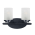 Maxim Corona 2 Light 12" Wide Bathroom Vanity Light Black