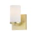 Maxim Lateral 8" Tall Bathroom Sconce Satin Brass