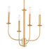 Maxim Wesley 4 Light 16" Wide Chandelier Satin Brass