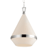 Maxim Giza 16" Wide Pendant Polished Nickel