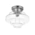 Maxim Harbor 12" Wide Flush Mount Ceiling Fixture Satin Nickel