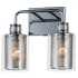 Maxim Filigree 2 Light 10" Wide Bathroom Vanity Light Polished Chrome
