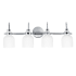 Maxim Milk 4 Light 31" Wide Vanity Light Polished Chrome