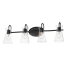 Maxim Ava 4 Light 31" Wide Vanity Light Black