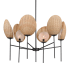 Maxim Maldives 6 Light 32" Wide Chandelier Black