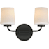 Maxim Durham 2 Light 10" Tall Wall Sconce Black