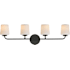 Maxim Durham 4 Light 33" Wide Bath Vanity Light Black