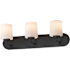 Maxim Durham 3 Light 24" Wide Bath Vanity Light Black