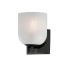 Maxim Scoop 8" Tall Bathroom Sconce Black