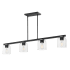 Maxim Scoop 4 Light 46" Wide Linear Pendant Black